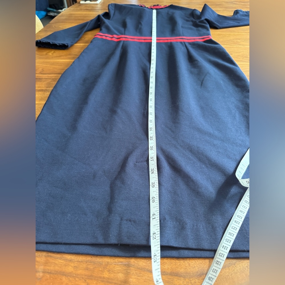 NWT Boden Annette Ponte Navy & Red Dress w 3/4 Sleeves Sz 10 US Dress like Kate! - Picture 10 of 15